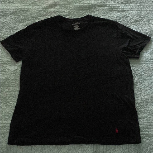 Polo by Ralph Lauren Black Crew Neck Short Sleeve Tee - Picture 1 of 4